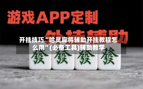 开挂技巧“哈灵麻将辅助开挂教程怎么用”(必备工具)辅助教学-第1张图片