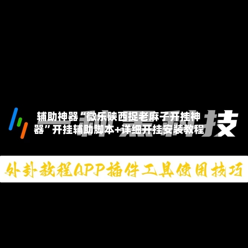 辅助神器“微乐陕西捉老麻子开挂神器	”开挂辅助脚本+详细开挂安装教程-第1张图片