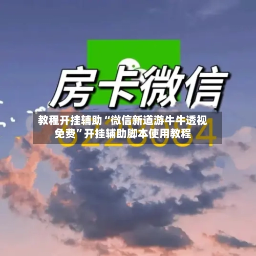 教程开挂辅助“微信新道游牛牛透视免费	”开挂辅助脚本使用教程-第1张图片