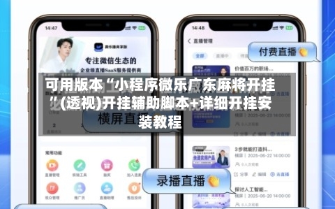 可用版本“小程序微乐广东麻将开挂”(透视)开挂辅助脚本+详细开挂安装教程-第2张图片