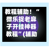 教程辅助！“微乐捉老麻子开挂神器教程”(辅助神器)开挂详细教程-第1张图片