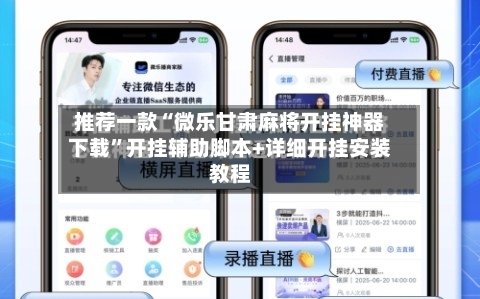 推荐一款“微乐甘肃麻将开挂神器下载”开挂辅助脚本+详细开挂安装教程-第2张图片