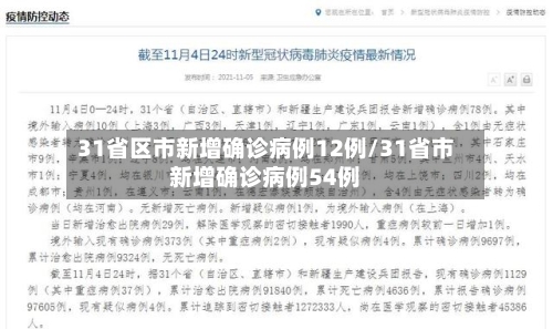 31省区市新增确诊病例12例/31省市新增确诊病例54例-第2张图片