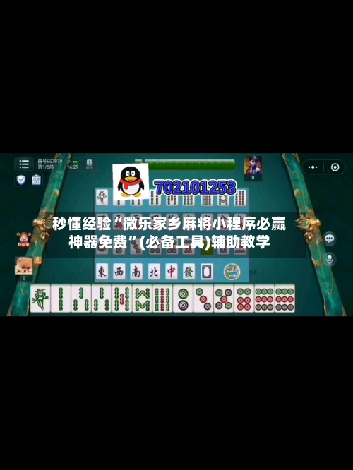秒懂经验“微乐家乡麻将小程序必赢神器免费	”(必备工具)辅助教学-第2张图片