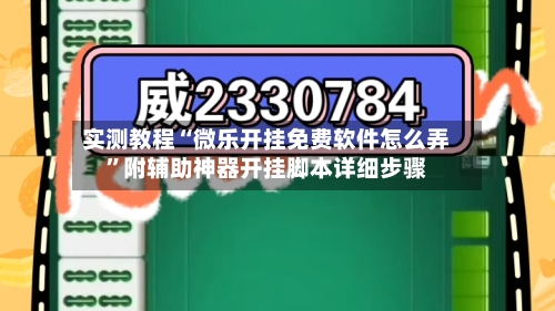 实测教程“微乐开挂免费软件怎么弄	”附辅助神器开挂脚本详细步骤-第3张图片