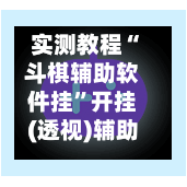 实测教程“斗棋辅助软件挂”开挂(透视)辅助神器-第1张图片