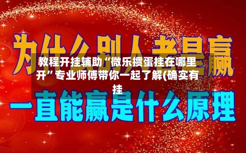 教程开挂辅助“微乐掼蛋挂在哪里开”专业师傅带你一起了解(确实有挂-第2张图片