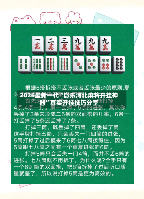 2026最新一代“微乐河北麻将开挂神器	”真实开挂技巧分享-第3张图片