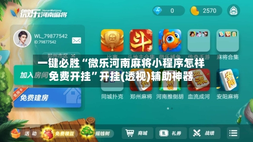 一键必胜“微乐河南麻将小程序怎样免费开挂	”开挂(透视)辅助神器-第2张图片