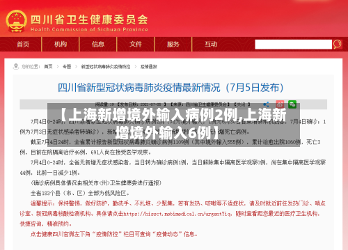 【上海新增境外输入病例2例,上海新增境外输入6例】-第2张图片