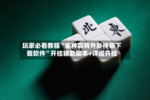 玩家必看教程“雀神麻将外卦神器下载软件”开挂辅助脚本+详细开挂-第3张图片