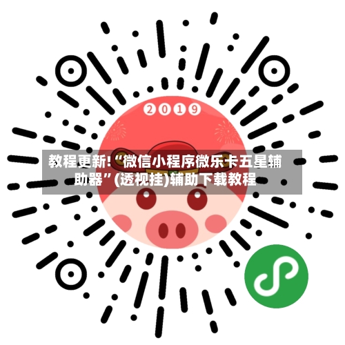 教程更新!“微信小程序微乐卡五星辅助器”(透视挂)辅助下载教程-第2张图片