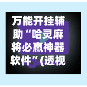 万能开挂辅助“哈灵麻将必赢神器软件	”(透视挂)辅助下载教程-第1张图片