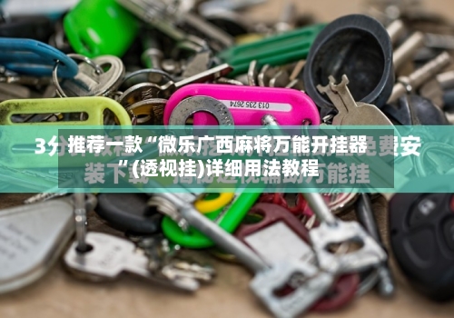 推荐一款“微乐广西麻将万能开挂器”(透视挂)详细用法教程-第2张图片