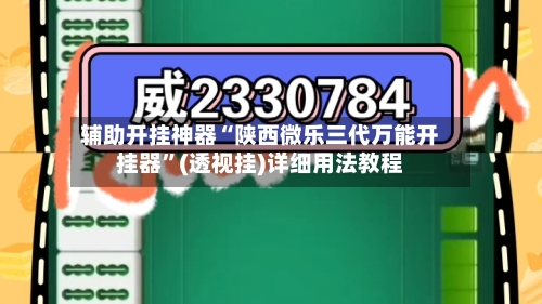 辅助开挂神器“陕西微乐三代万能开挂器”(透视挂)详细用法教程-第1张图片