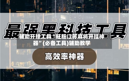 辅助开挂工具“旺旺江苏麻将开挂神器”(必备工具)辅助教学-第2张图片