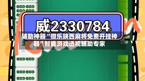 辅助神器“微乐陕西麻将免费开挂神器”智能游戏透视辅助专家-第2张图片
