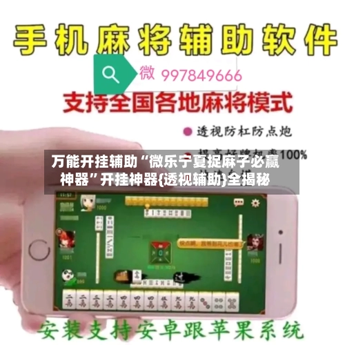 万能开挂辅助“微乐宁夏捉麻子必赢神器	”开挂神器{透视辅助}全揭秘-第3张图片