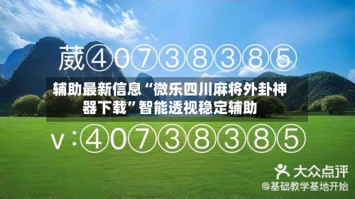 辅助最新信息“微乐四川麻将外卦神器下载”智能透视稳定辅助-第1张图片