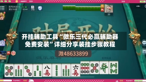 开挂辅助工具“微乐三代必赢辅助器免费安装”详细分享装挂步骤教程-第3张图片