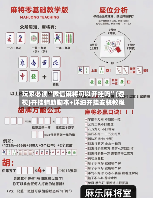 玩家必读“微信麻将可以开挂吗”(透视)开挂辅助脚本+详细开挂安装教程-第1张图片