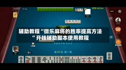 辅助教程“微乐麻将的胜率提高方法”开挂辅助脚本使用教程-第2张图片