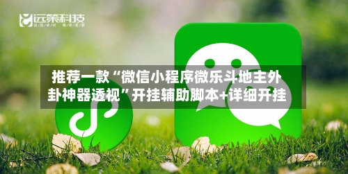 推荐一款“微信小程序微乐斗地主外卦神器透视”开挂辅助脚本+详细开挂-第3张图片