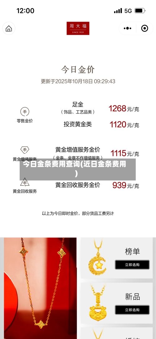 今日金条费用查询(近日金条费用)-第1张图片
