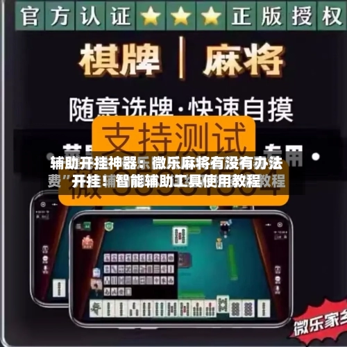 辅助开挂神器：微乐麻将有没有办法开挂！智能辅助工具使用教程-第2张图片