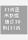 31省区市新增确诊30例(31省区市新增确诊病例82例)-第2张图片