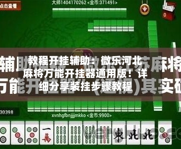 教程开挂辅助：微乐河北麻将万能开挂器通用版！详细分享装挂步骤教程-第3张图片