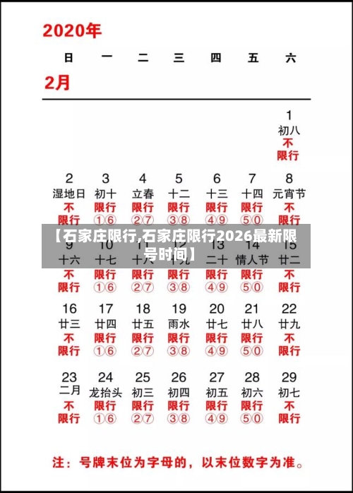 【石家庄限行,石家庄限行2026最新限号时间】-第1张图片